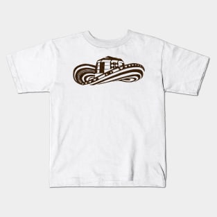 Colombian Sombrero Vueltiao (Coffee Bean Drawing) Kids T-Shirt